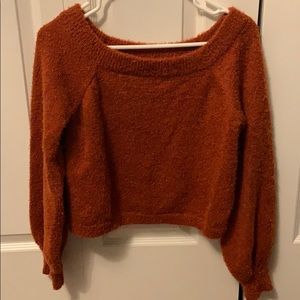 Off the shoulder sweater